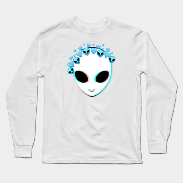 cute alien Long Sleeve T-Shirt by artby-shikha